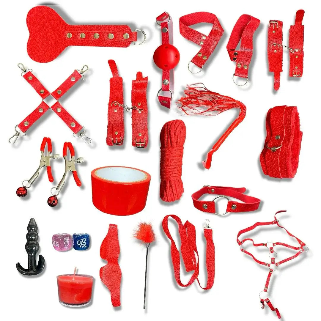 Kit De Accesorios Para Parejas 18 Piezas Contenido Variado by lamoresex